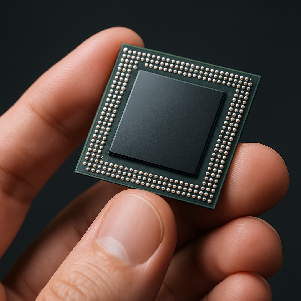 Close-up of advanced microchip central to the US China tech war 2026 semiconductor dispute