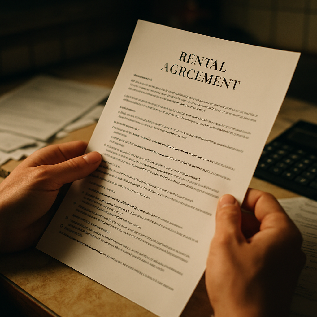 Rental agreement and housing documents reflecting the global housing crisis 2026