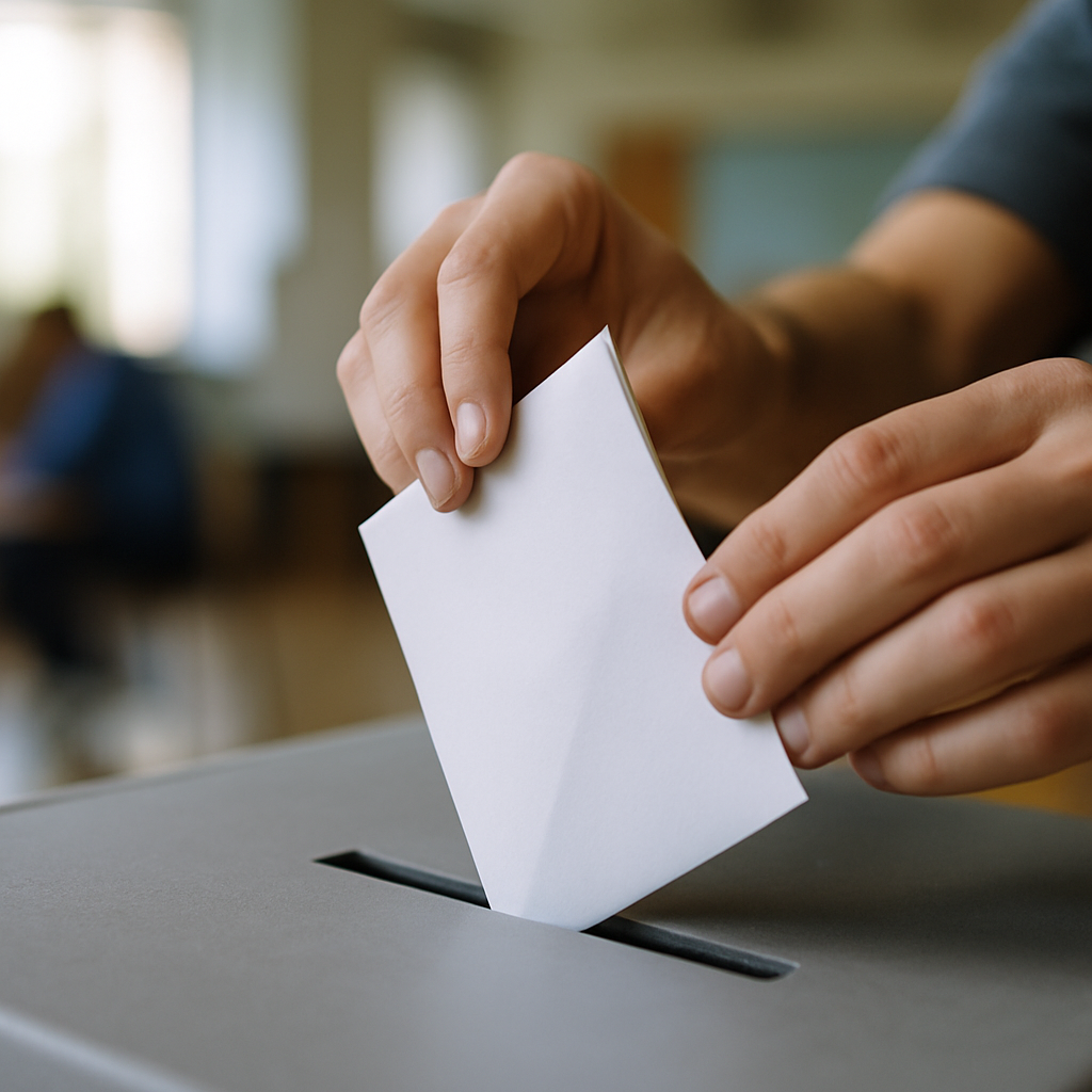 A ballot paper being cast during the major elections 2026 cycle
