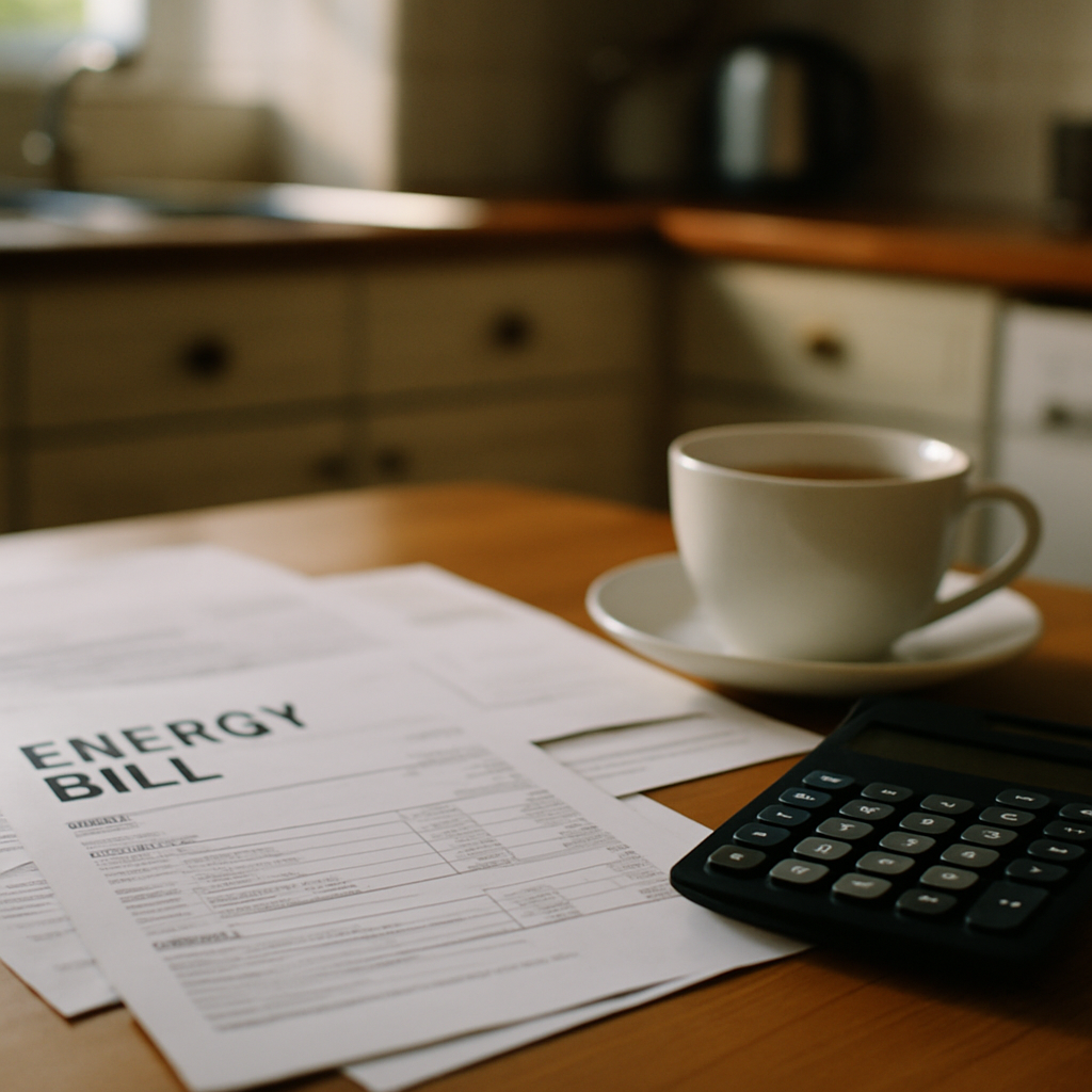 UK household bills and energy invoices illustrating the cost of living crisis 2026
