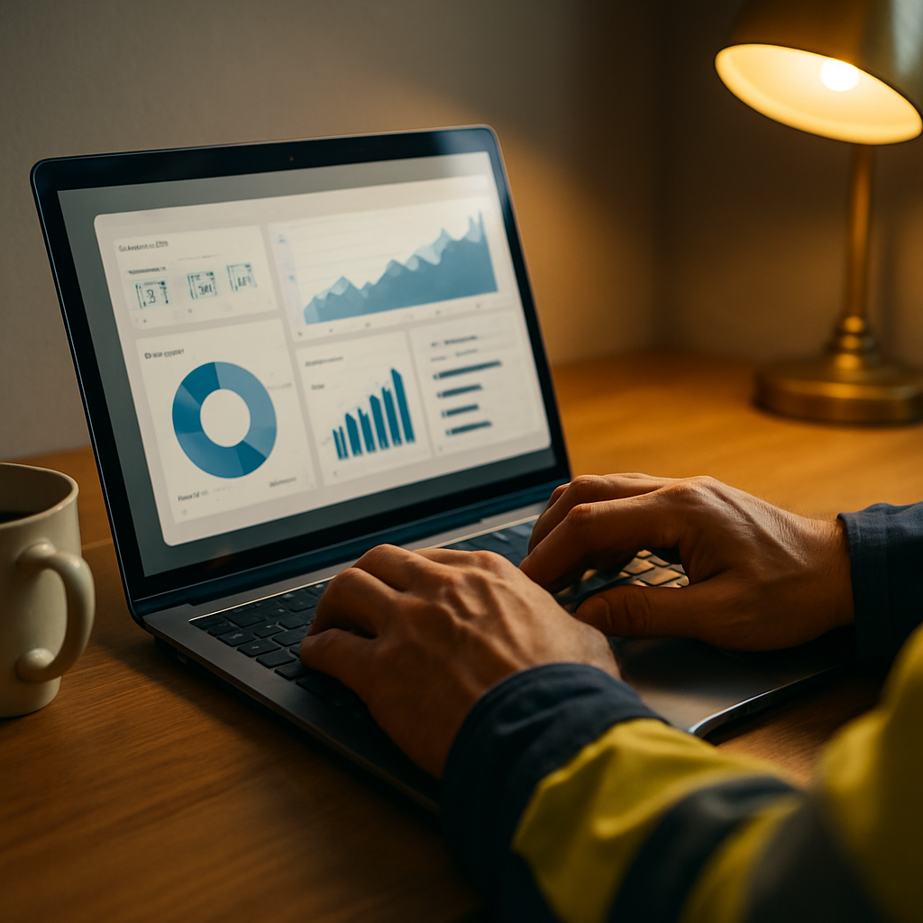 Worker adapting to AI tools to counter AI job displacement risks