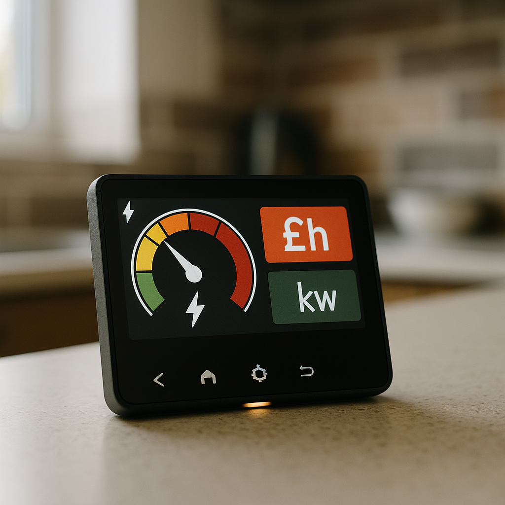Smart energy meter showing high unit rates, reflecting concerns about the uk energy bills 2026 price cap